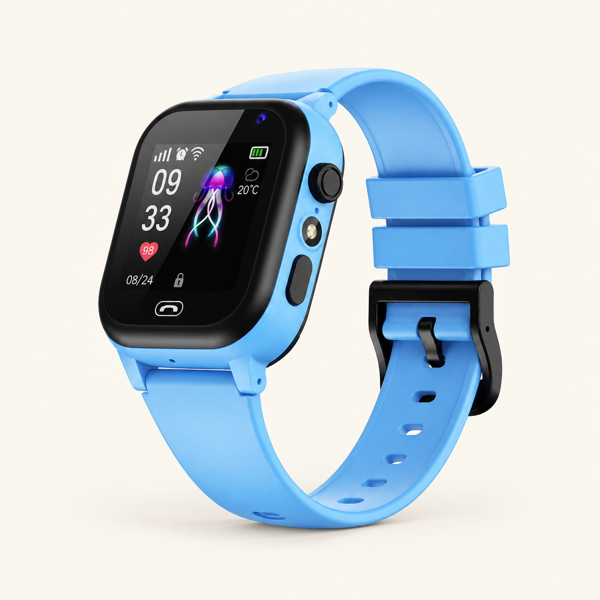 Smartwatch dziecięcy z funkcją lokalizacji i połączeń – Niebieski