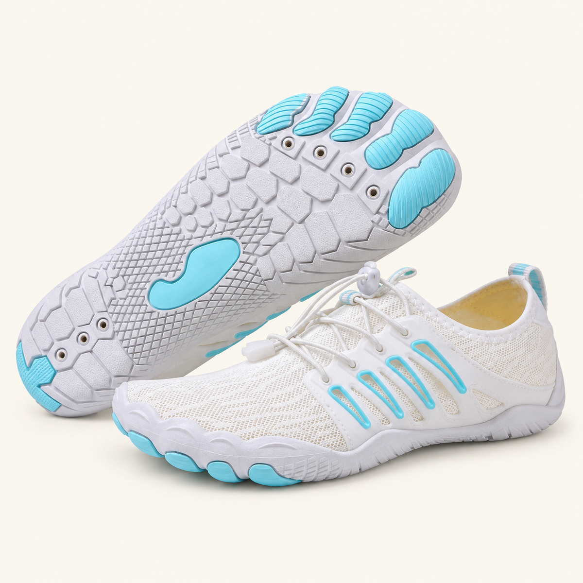 Buty barefoot Colson Pro, kolor biało-niebieski