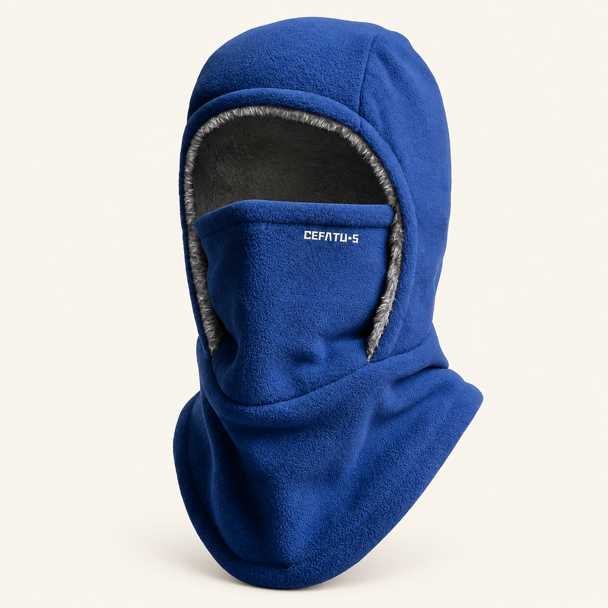 Kominiarka zimowa polarowa, kolor niebieski