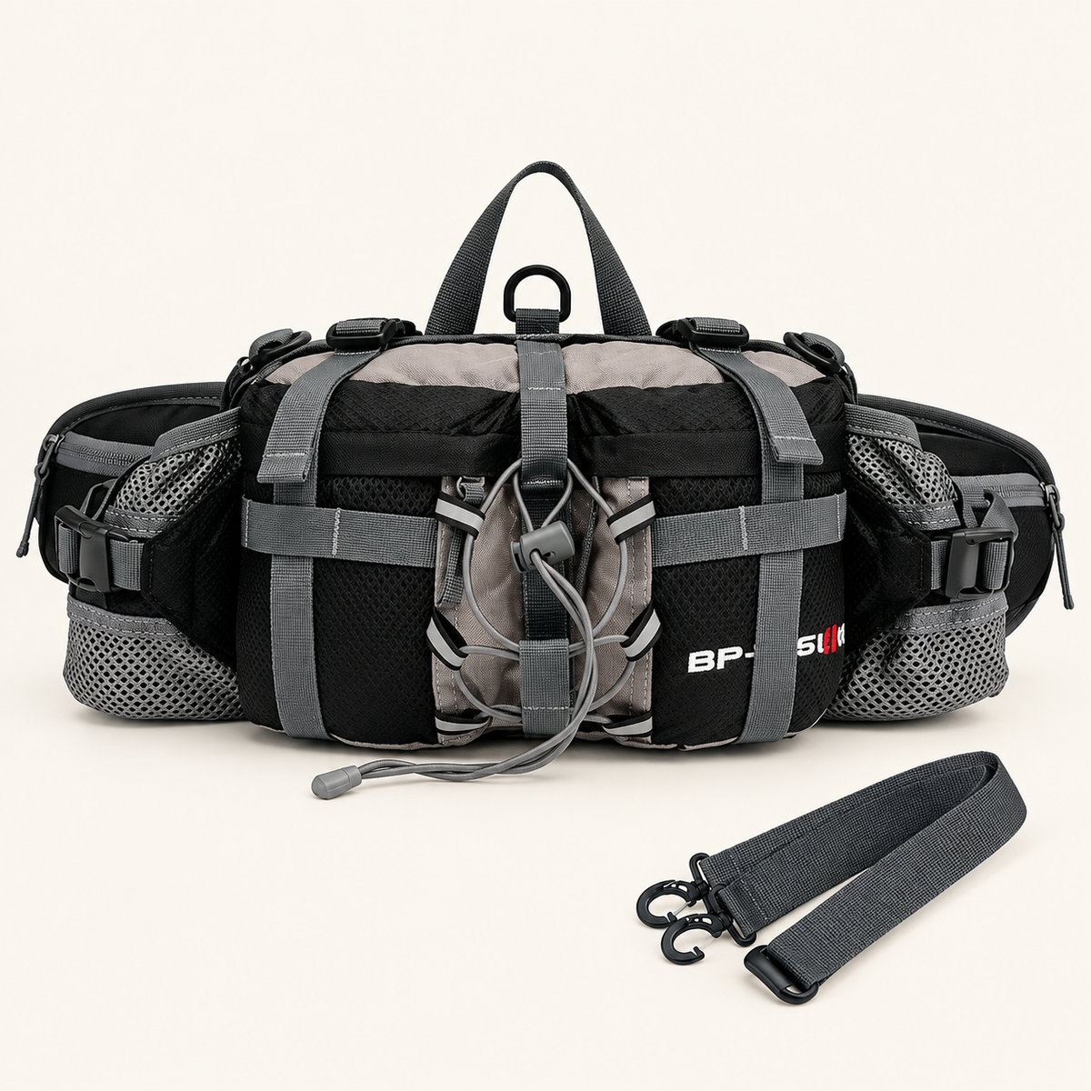 Torba biodrowa BP-Vision 5 l, kolor czarny