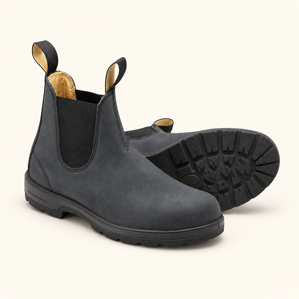 Wsuwane sztyblety unisex z elastycznymi panelami – Szary