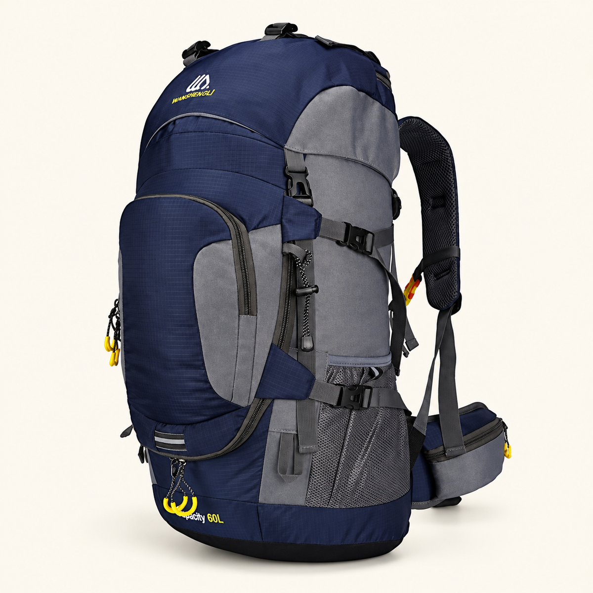 Plecak trekkingowy 60 l, kolor granatowy