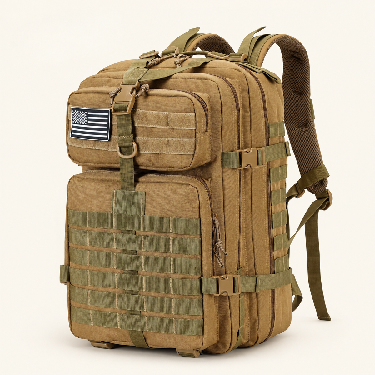 Plecak taktyczny 50 l MOLLE, kolor beżowy